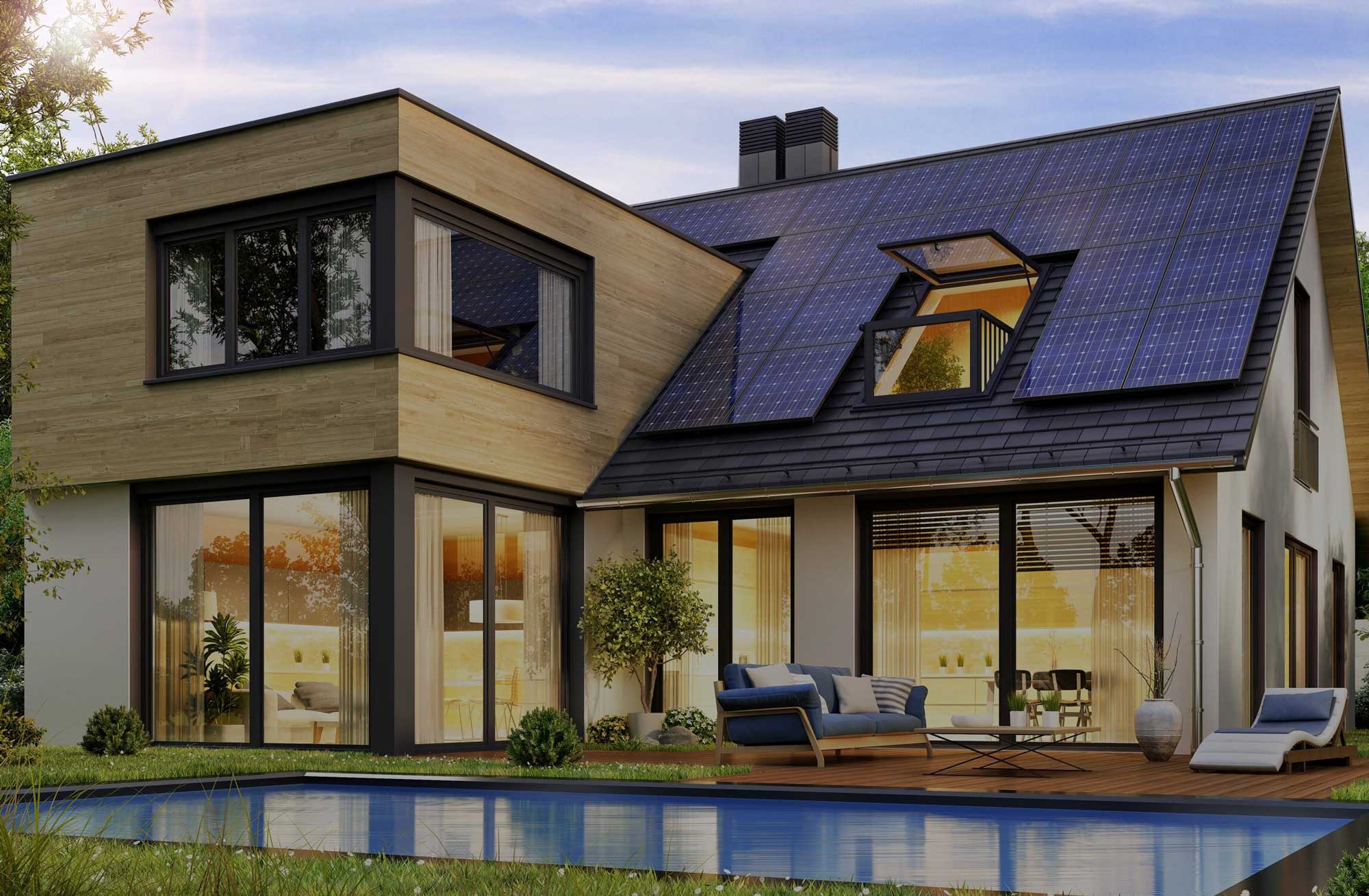 Beautiful House with solar panels in the bay area. Solar companies in the bay area. 